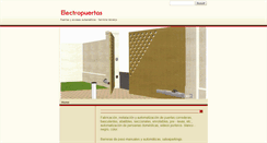 Desktop Screenshot of electropuertas.es